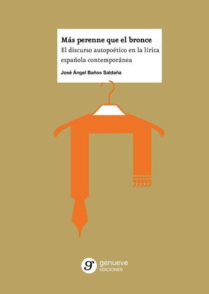 Cubierta del libro Más perenne que el bronce
